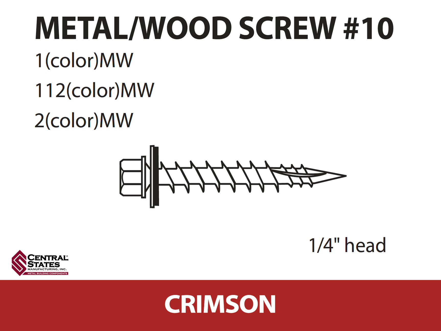 #10 Wood Screw - 250 qty
