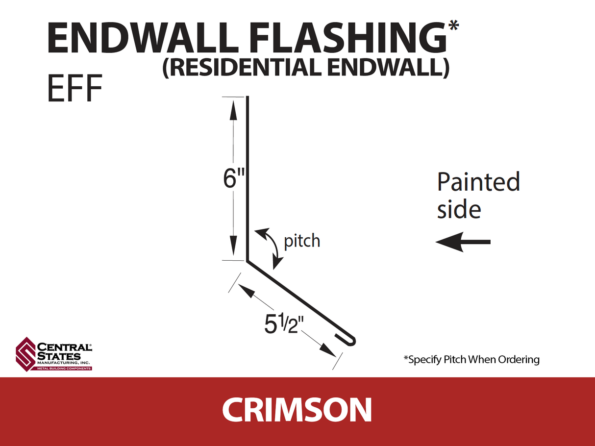 Endwall Flashing - Residential Endwall 10'2" - 29 ga.