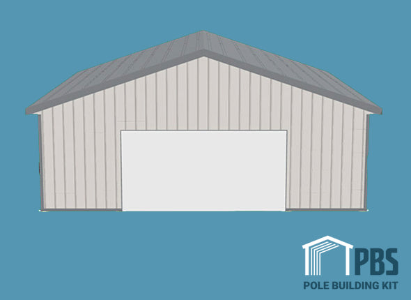 Pole Building Exterior Kit - 32x32x10 (METAL ONLY)
