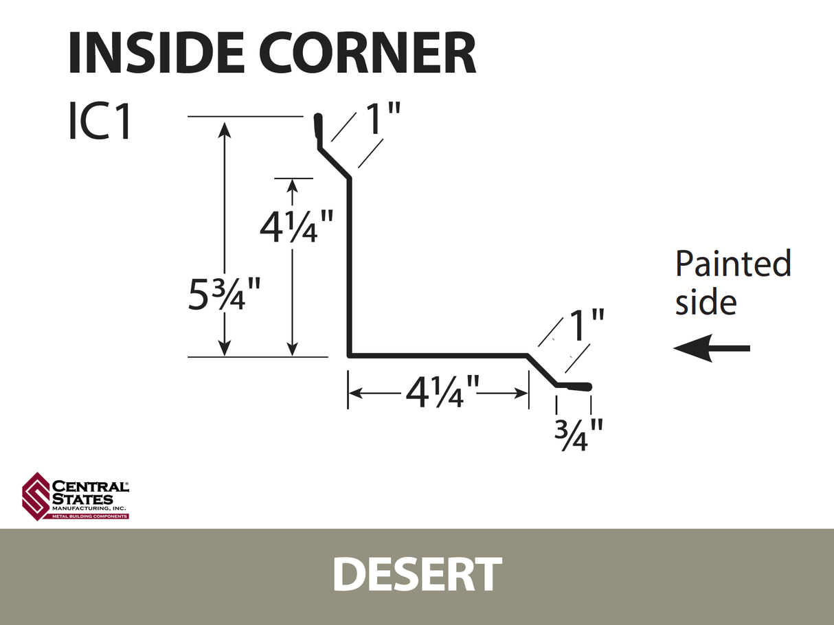 Inside Corner - 29 ga. - 10'2"