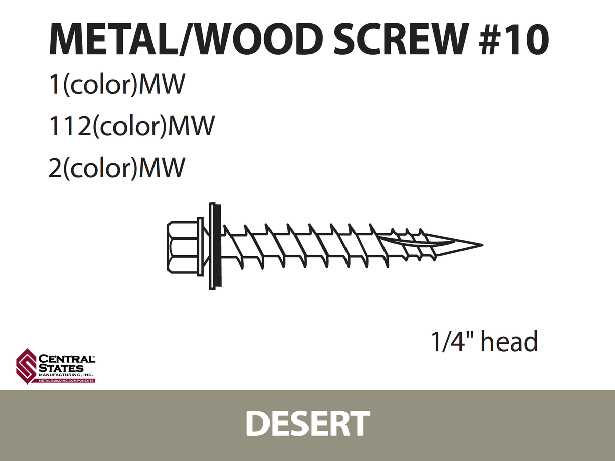 #10 Wood Screw - 250 qty