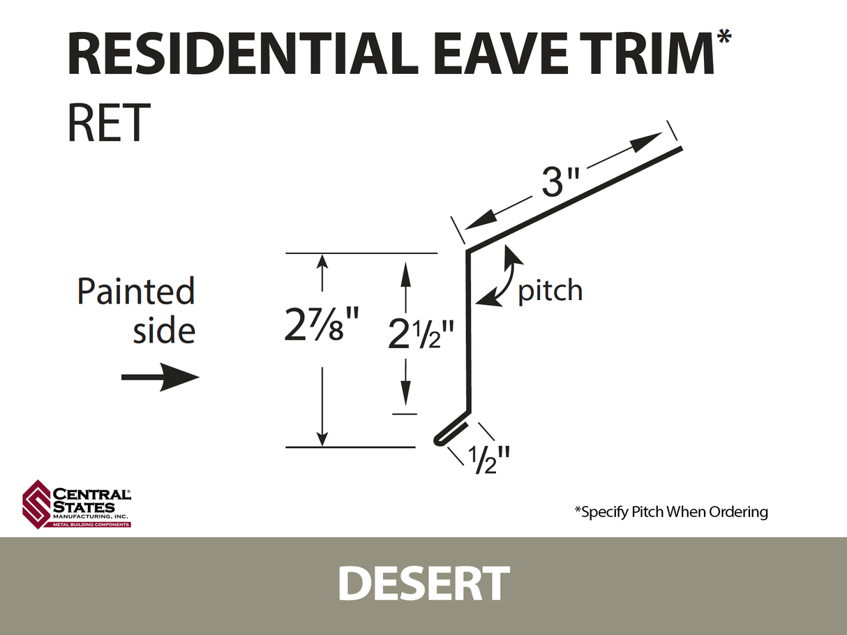 Residential Eave 10'2" - 29 ga.