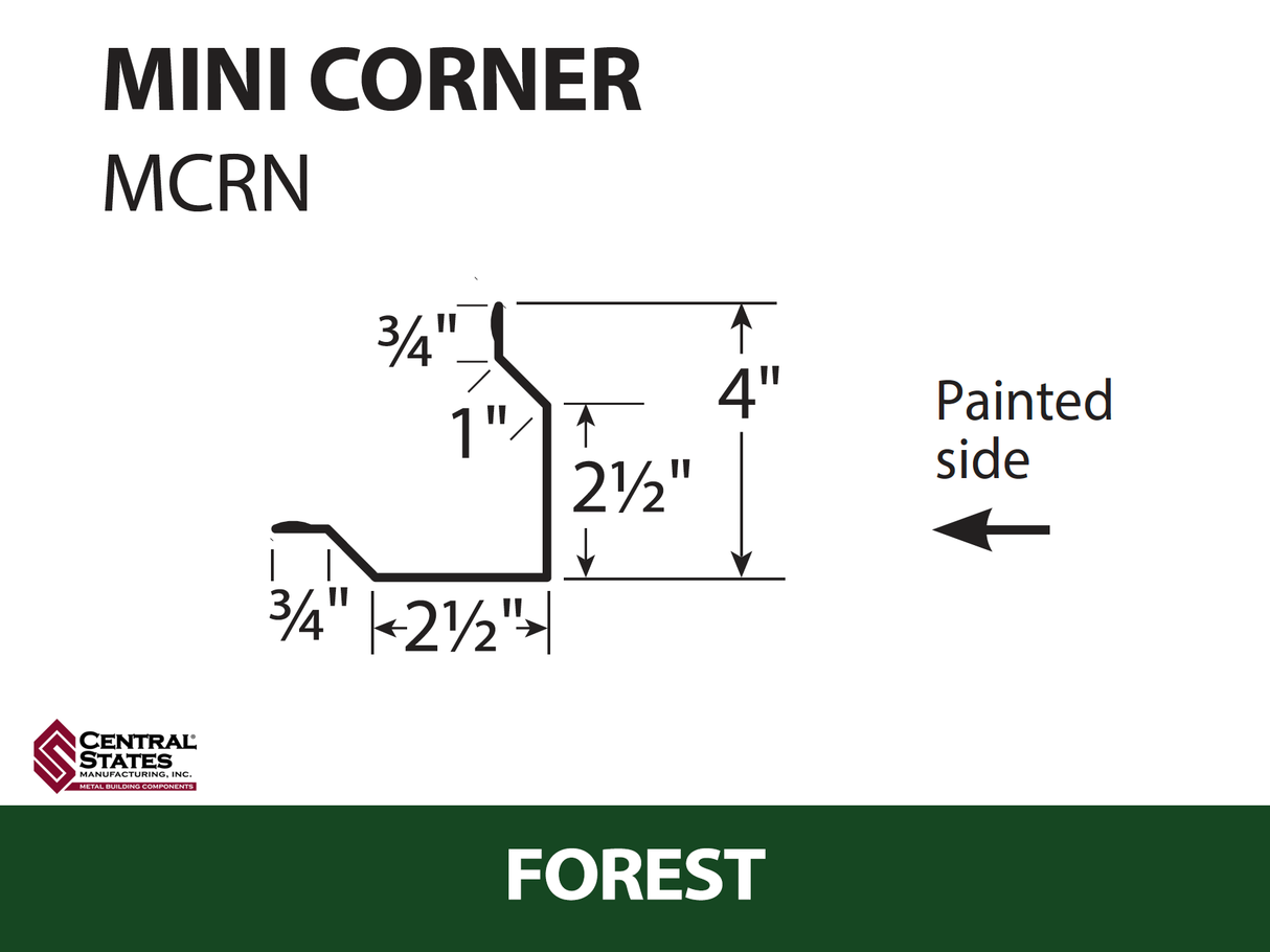 Mini Corner 10'2" - 29 ga.