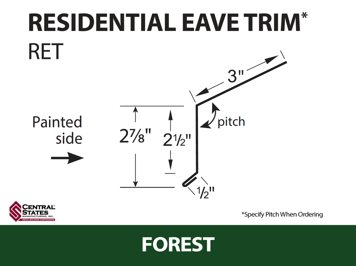 Residential Eave 10'2" - 29 ga.