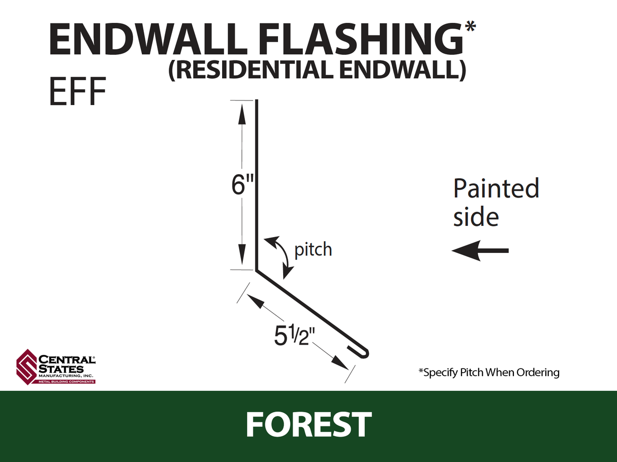 Endwall Flashing - Residential Endwall 10'2" - 29 ga.