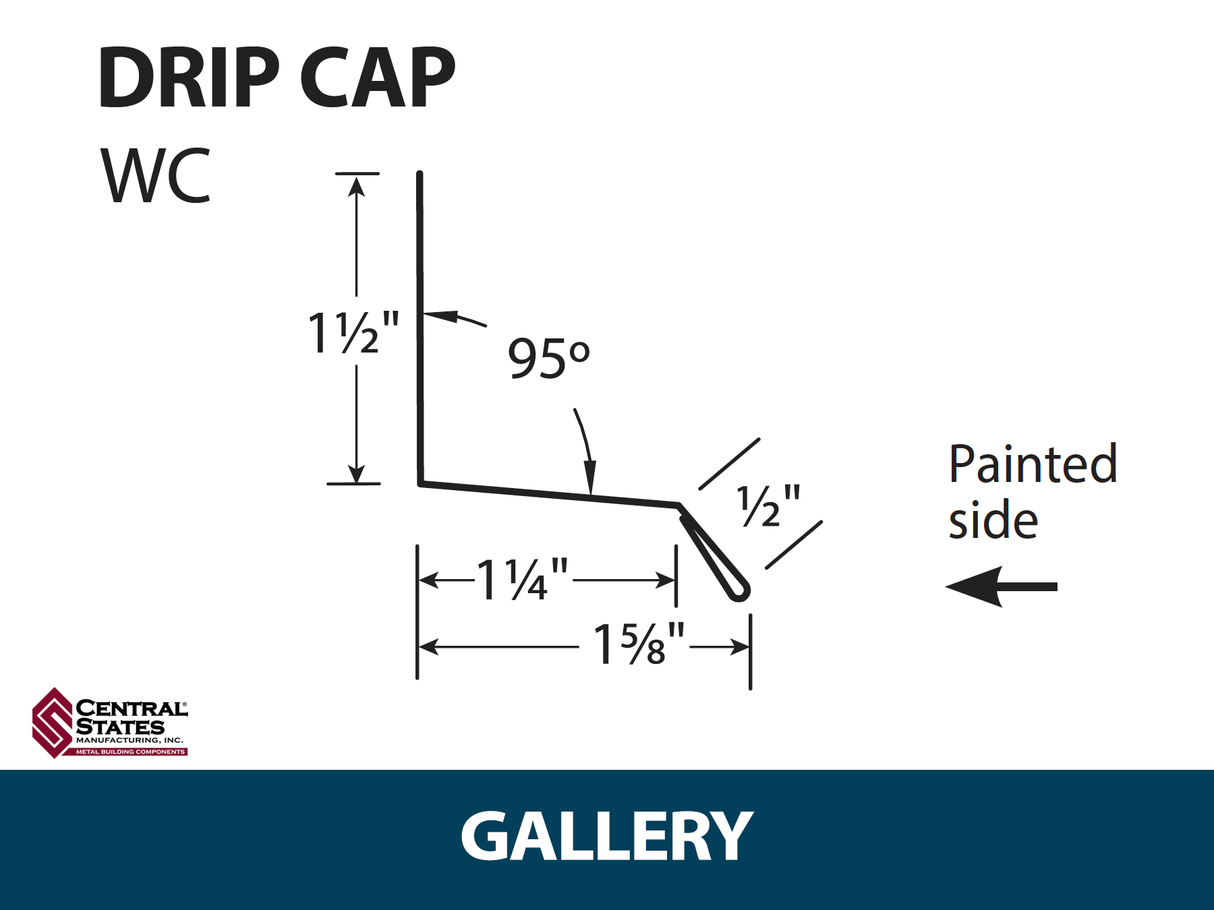 Window Drip Cap 10'2" - 29 ga.