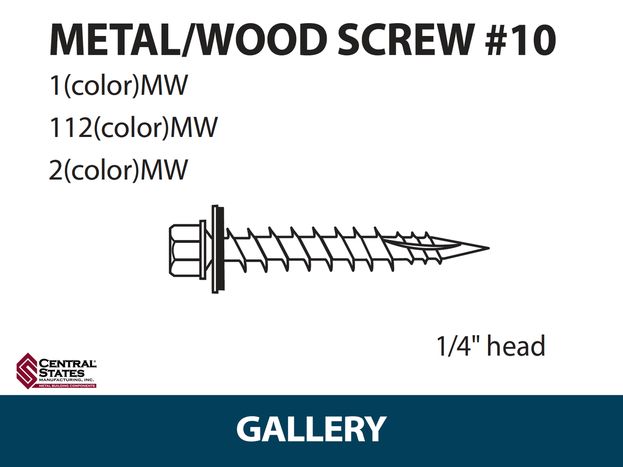 #10 Wood Screw - 250 qty