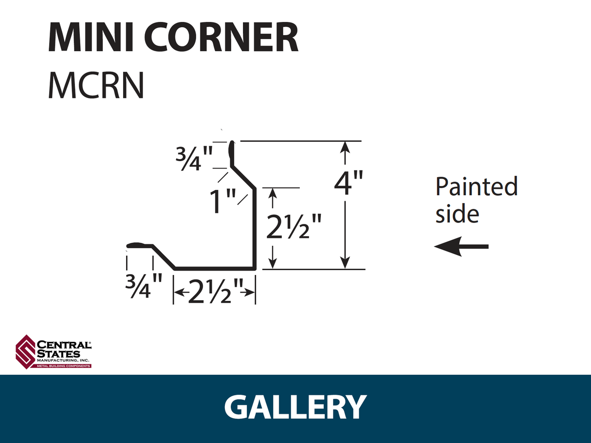 Mini Corner 10'2" - 29 ga.