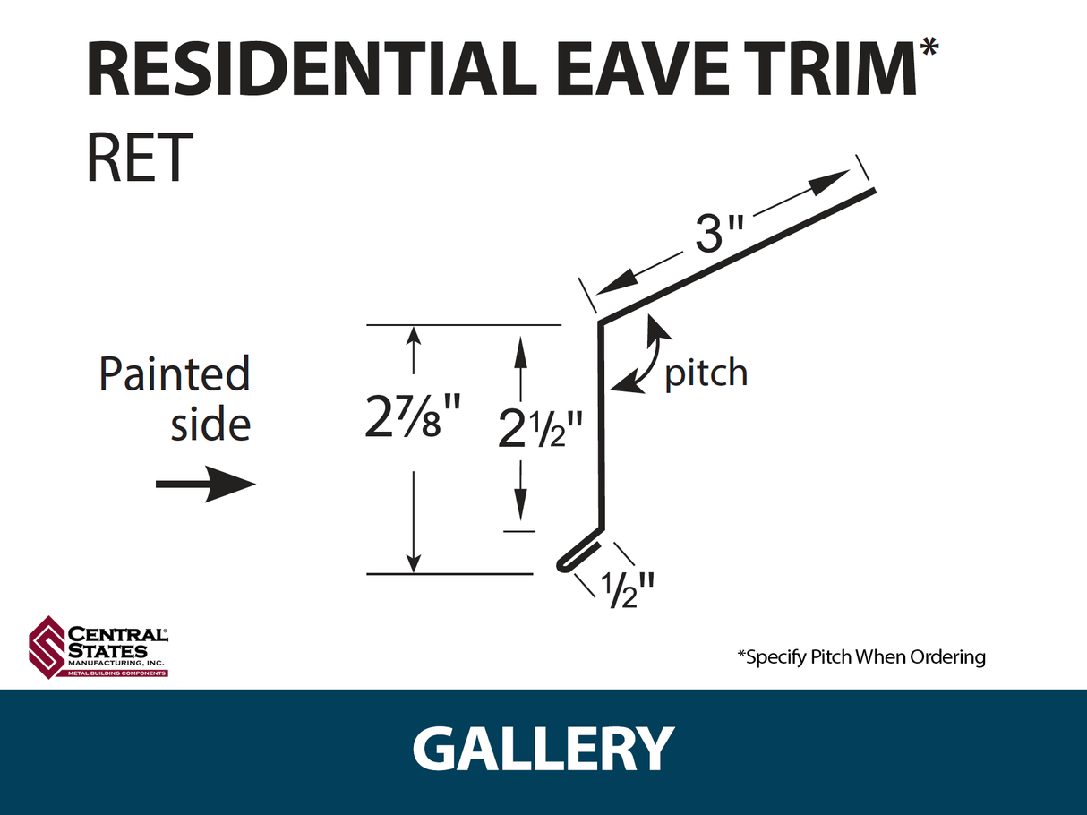Residential Eave 10'2" - 29 ga.