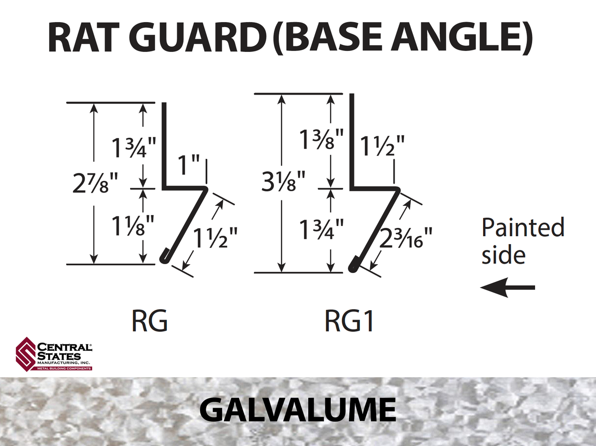 Base Angle 10'2" - 29 ga. - CSM Trim