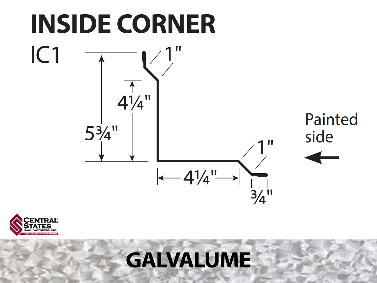 Inside Corner - 29 ga. - 10'2"