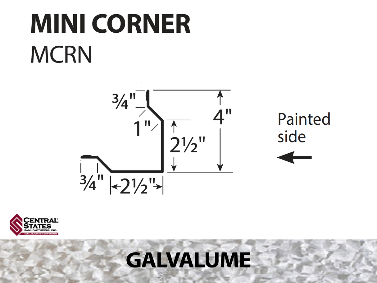 Mini Corner 10'2" - 29 ga.