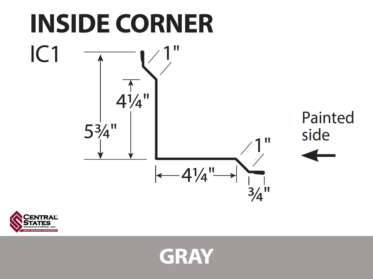 Inside Corner - 29 ga. - 10'2"