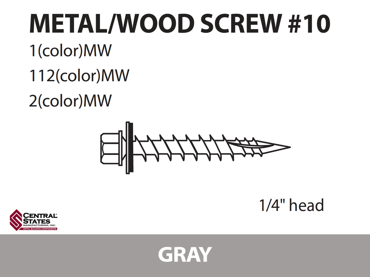 #10 Wood Screw - 250 qty