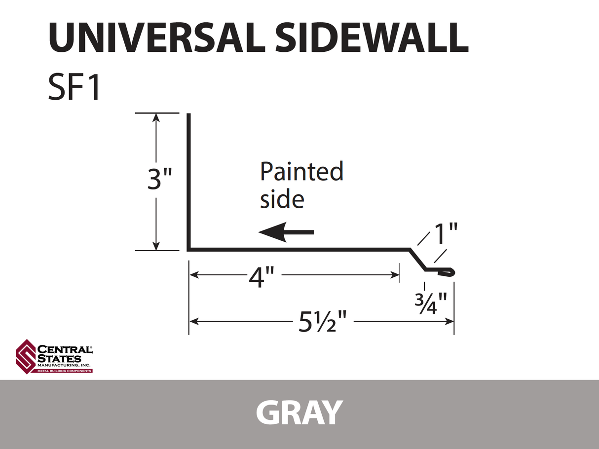 Universal Sidewall 10'2" - 29 ga.