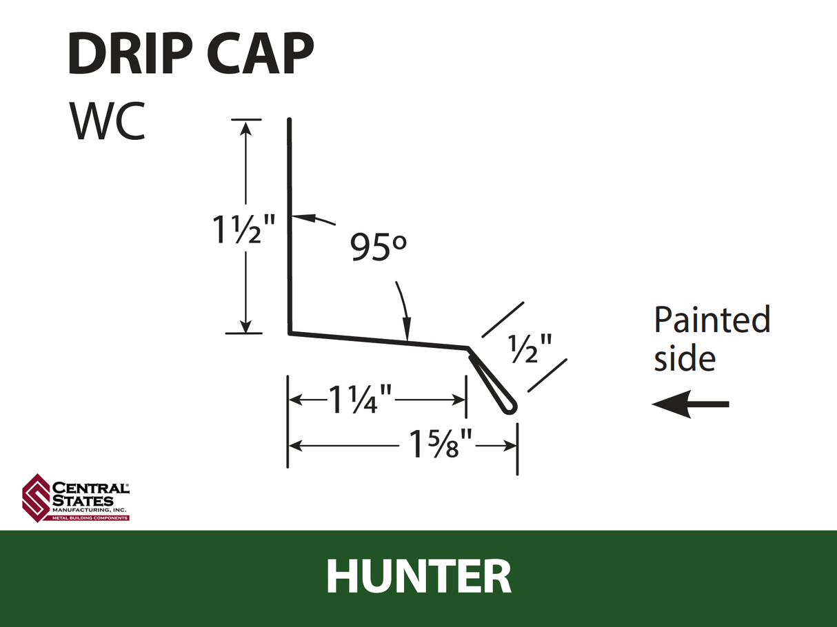Window Drip Cap 10'2" - 29 ga.