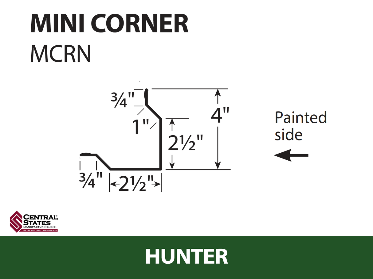 Mini Corner 10'2" - 29 ga.