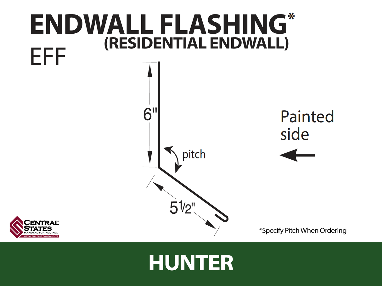 Endwall Flashing - Residential Endwall 10'2" - 29 ga.