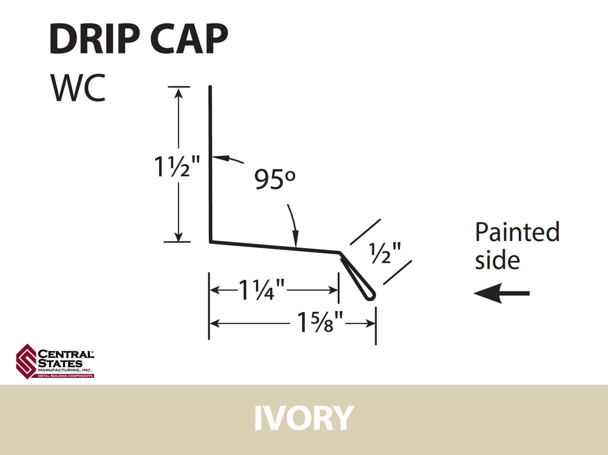Window Drip Cap 10'2" - 29 ga.