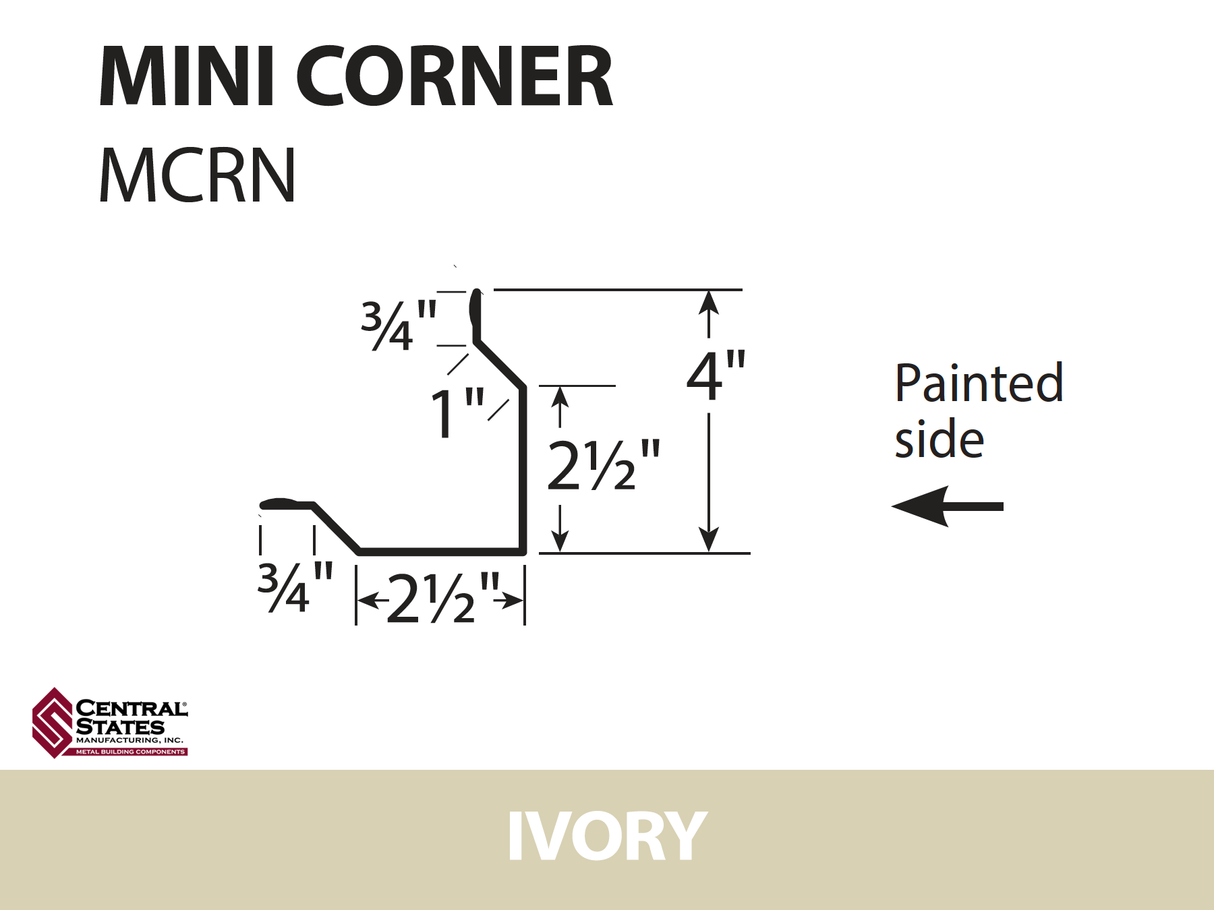Mini Corner 10'2" - 29 ga.
