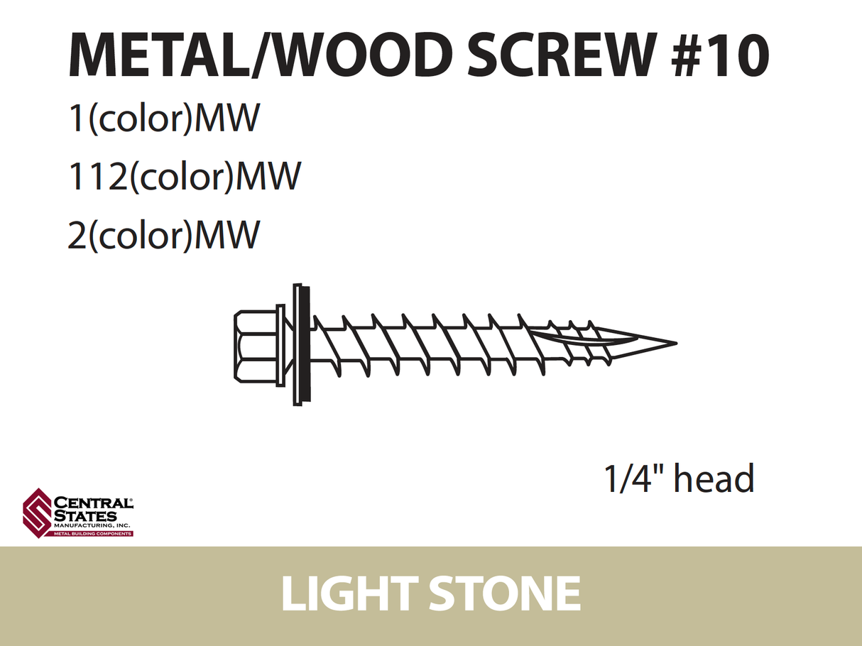 #10 Wood Screw - 250 qty