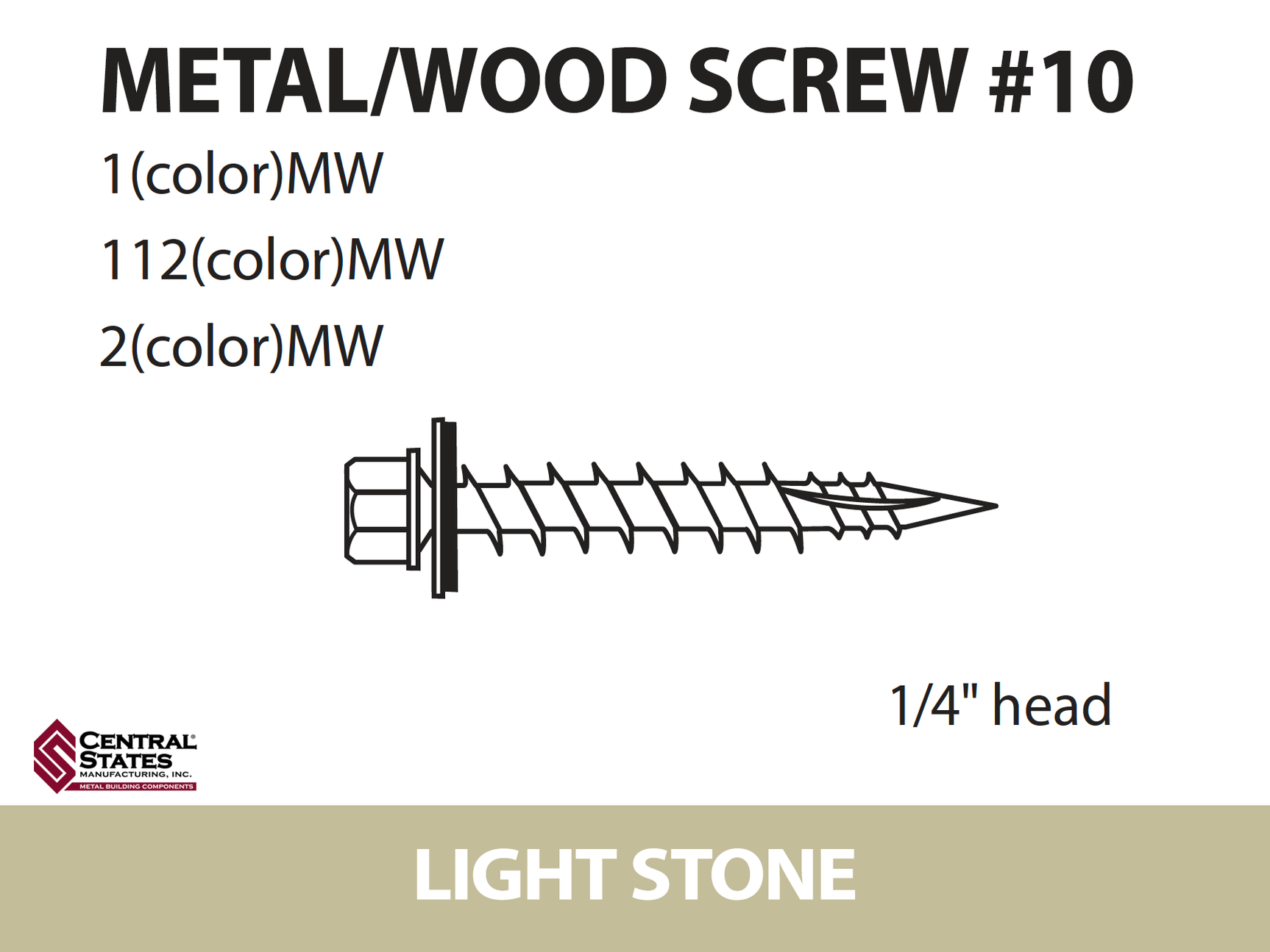 #10 Wood Screw - 250 qty