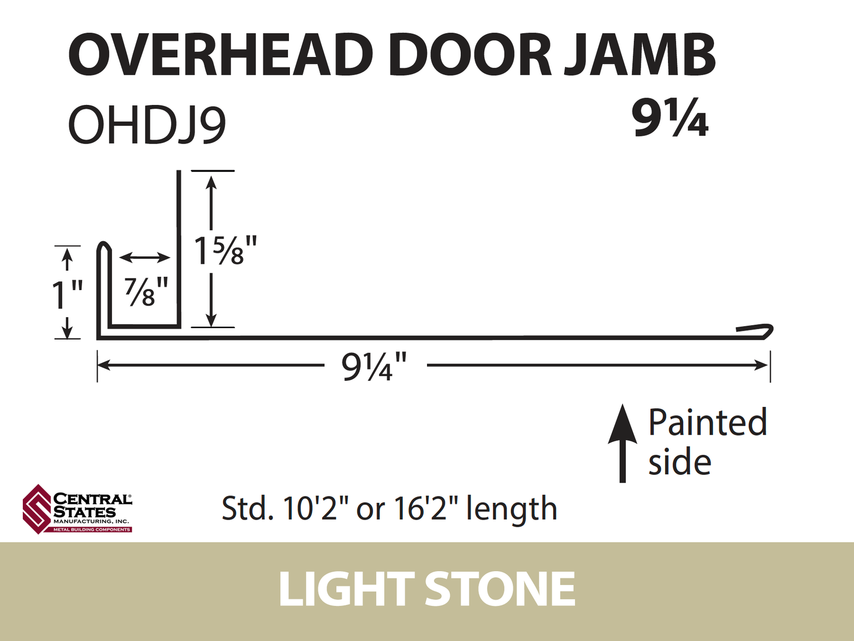 Overhead Door Trim (Multiple Sizes)