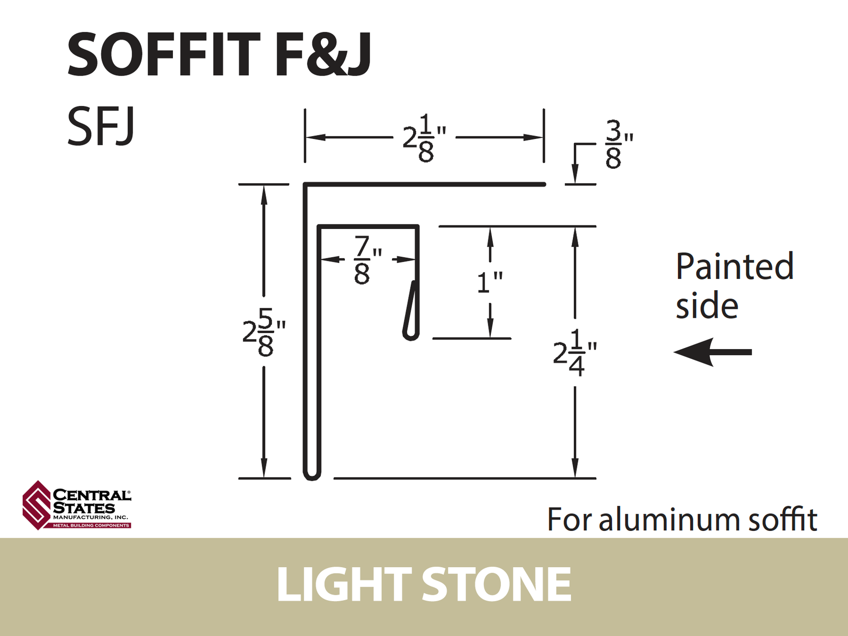 Soffit F&J Channel