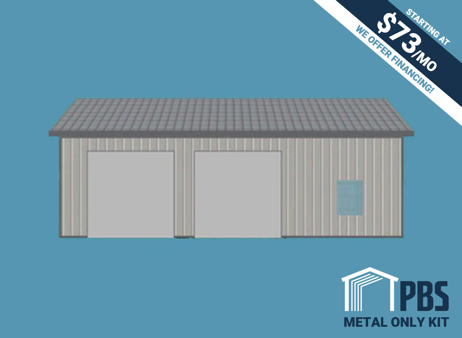 Pole Building Exterior Kit - 30x40x12 (METAL ONLY)
