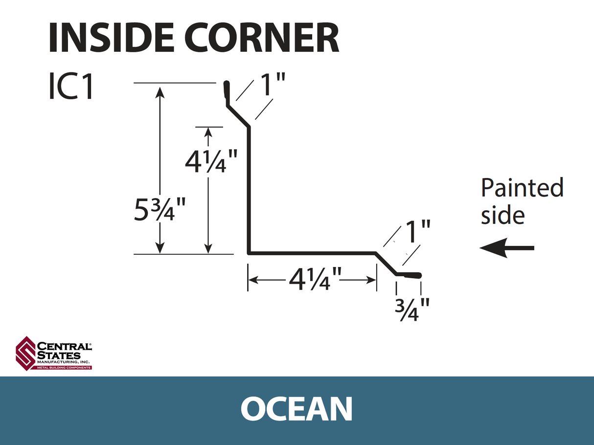 Inside Corner - 29 ga. - 10'2"
