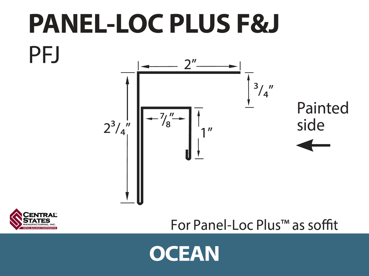 Panel-Loc Plus™ C&T Trim 10'2" - 29 ga.