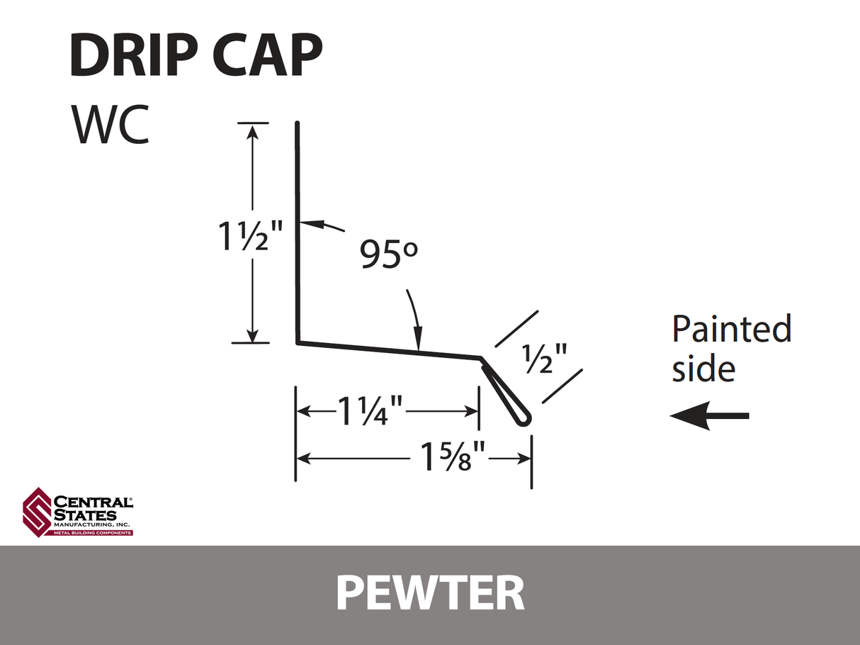 Window Drip Cap 10'2" - 29 ga.
