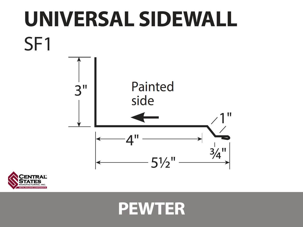 Universal Sidewall 10'2" - 29 ga.