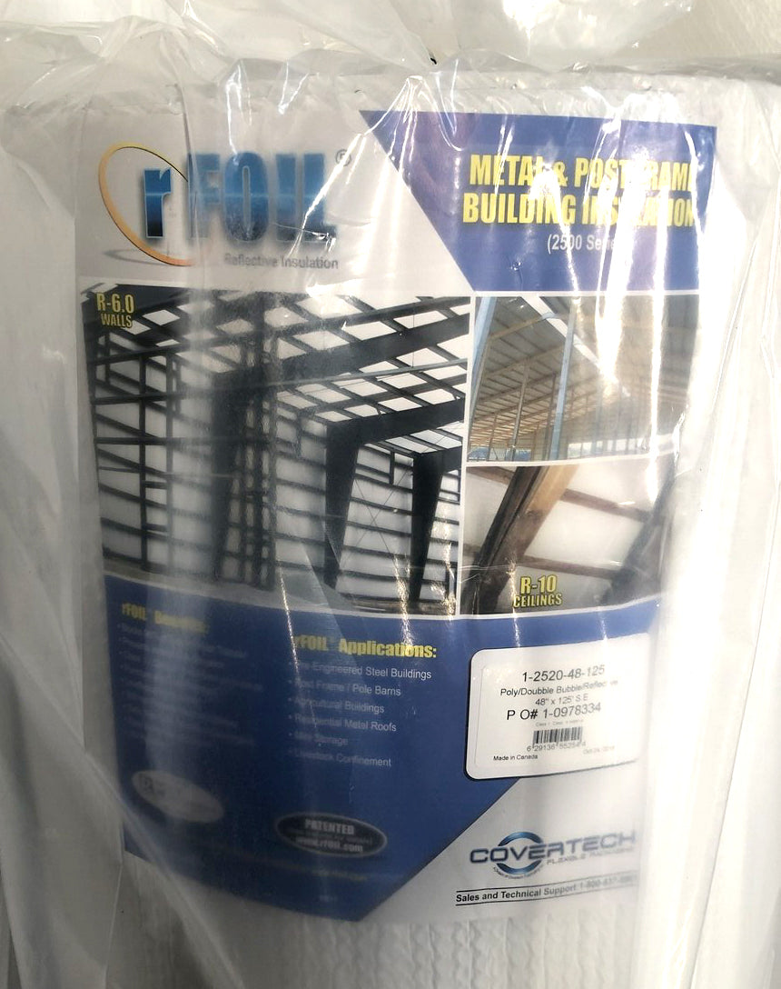 rFOIL® Radiant Moisture Barrier Insulation Roll (6' x 125' - 750 sq ft)
