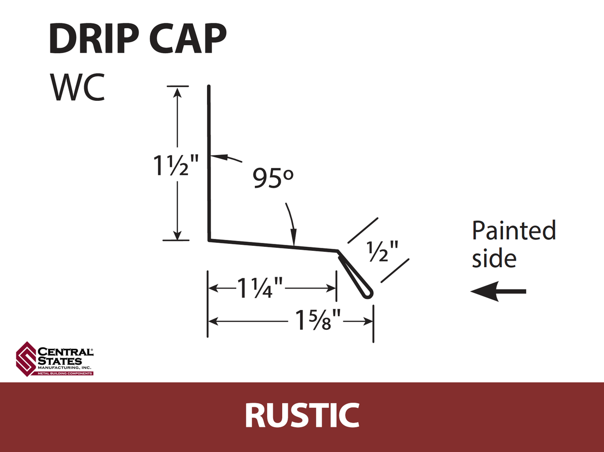 Window Drip Cap 10'2" - 29 ga.