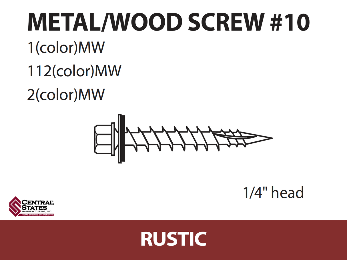 #10 Wood Screw - 250 qty