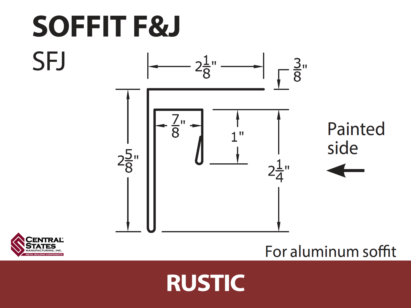Soffit F&J Channel