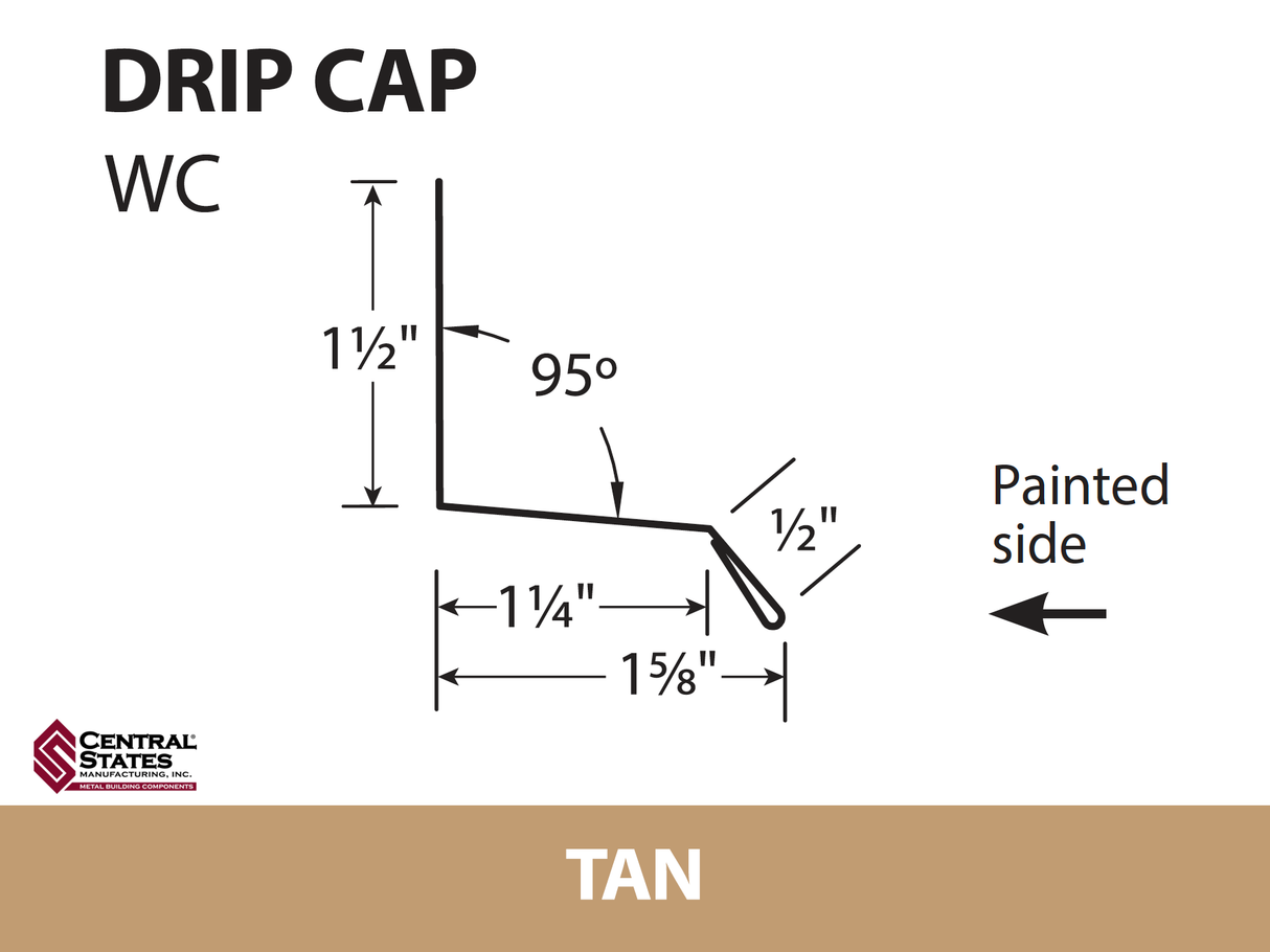 Window Drip Cap 10'2" - 29 ga.