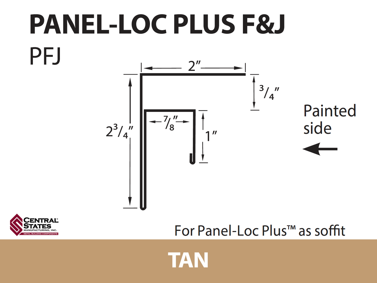Panel-Loc Plus™ C&T Trim 10'2" - 29 ga.
