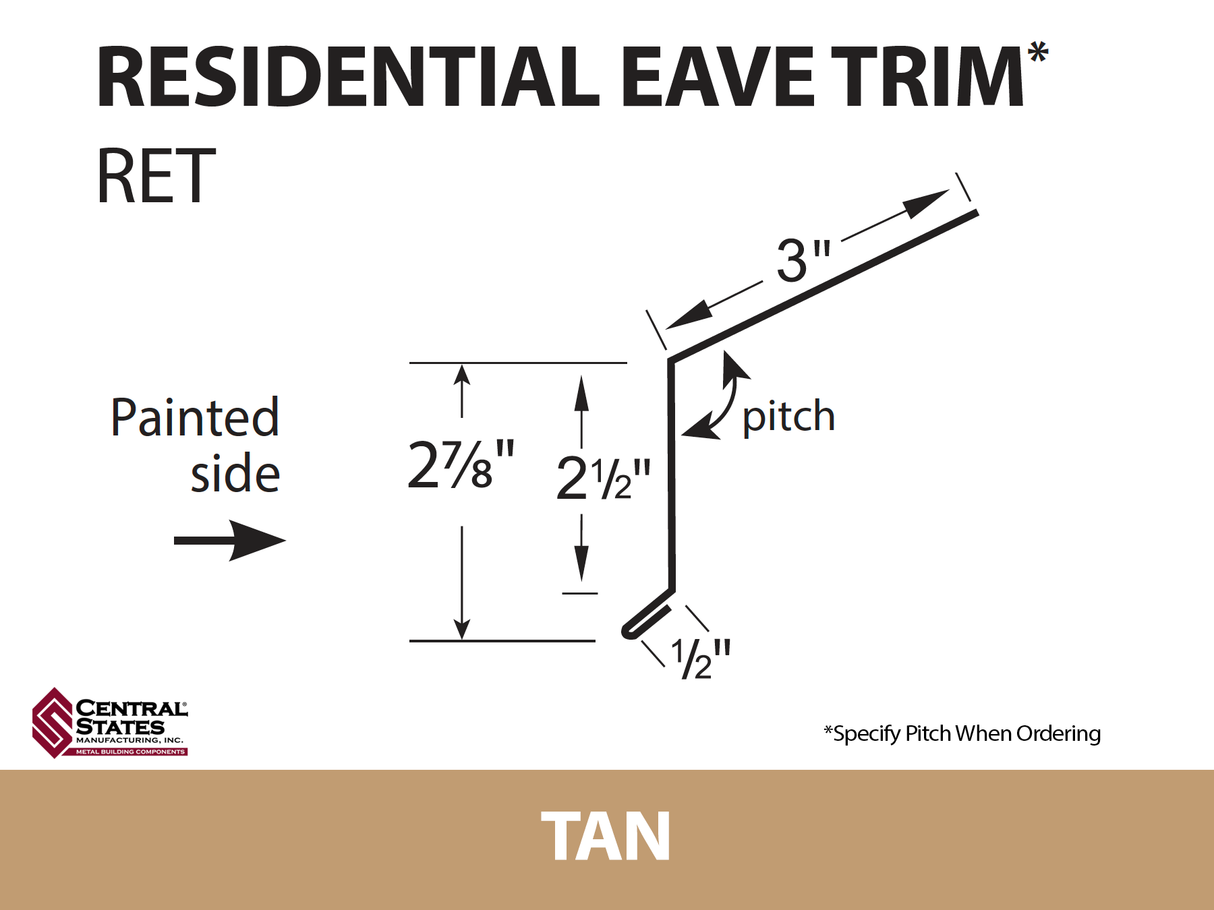 Residential Eave 10'2" - 29 ga.