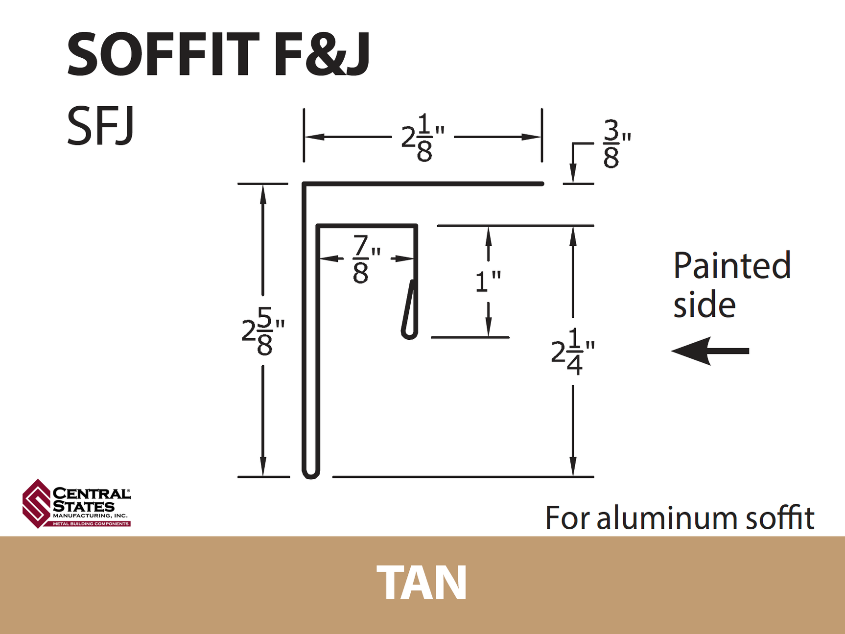 Soffit F&J Channel