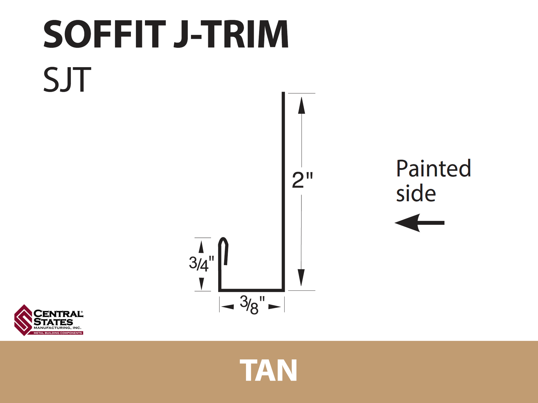 Soffit J-Channel