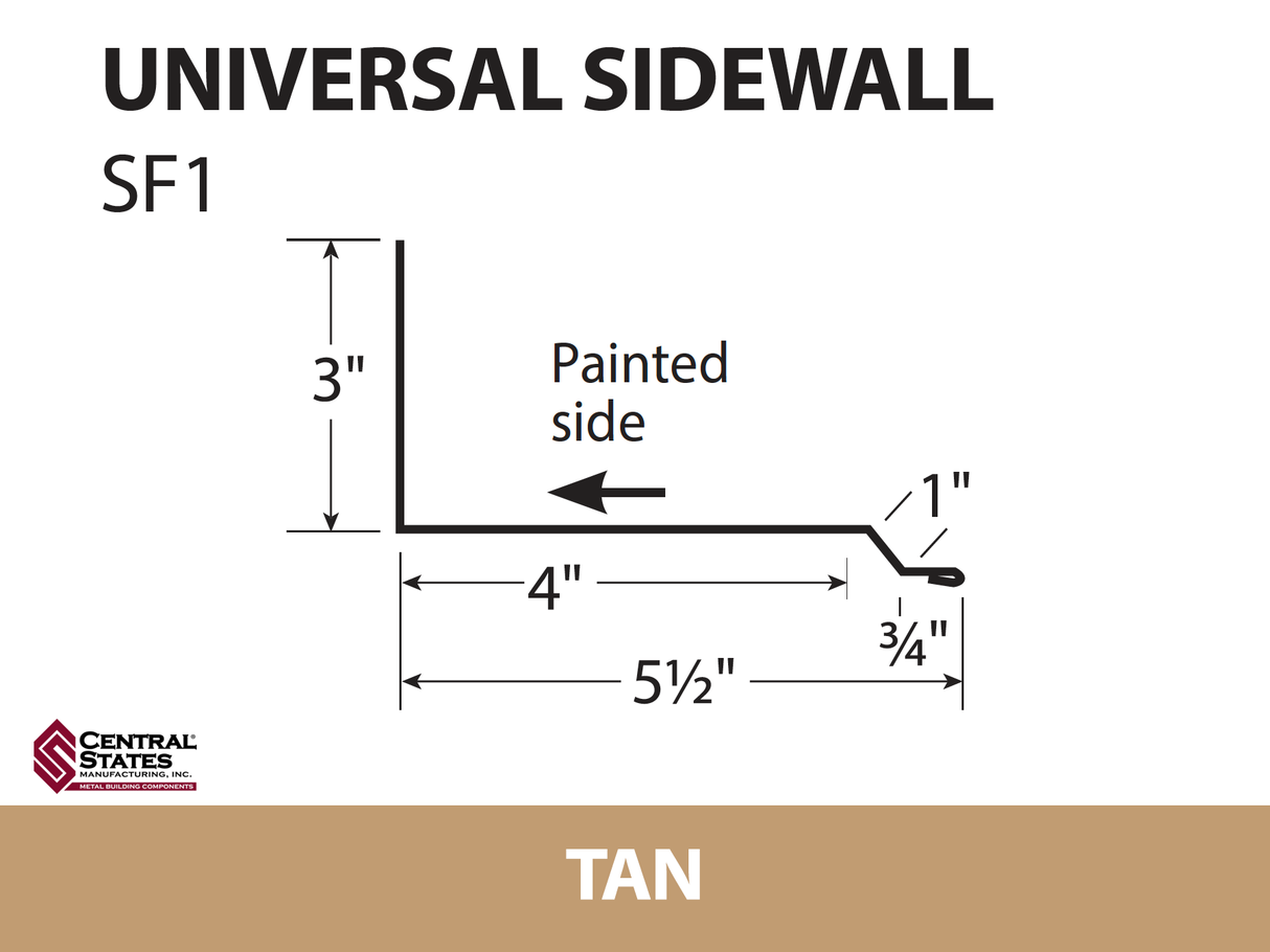 Universal Sidewall 10'2" - 29 ga.