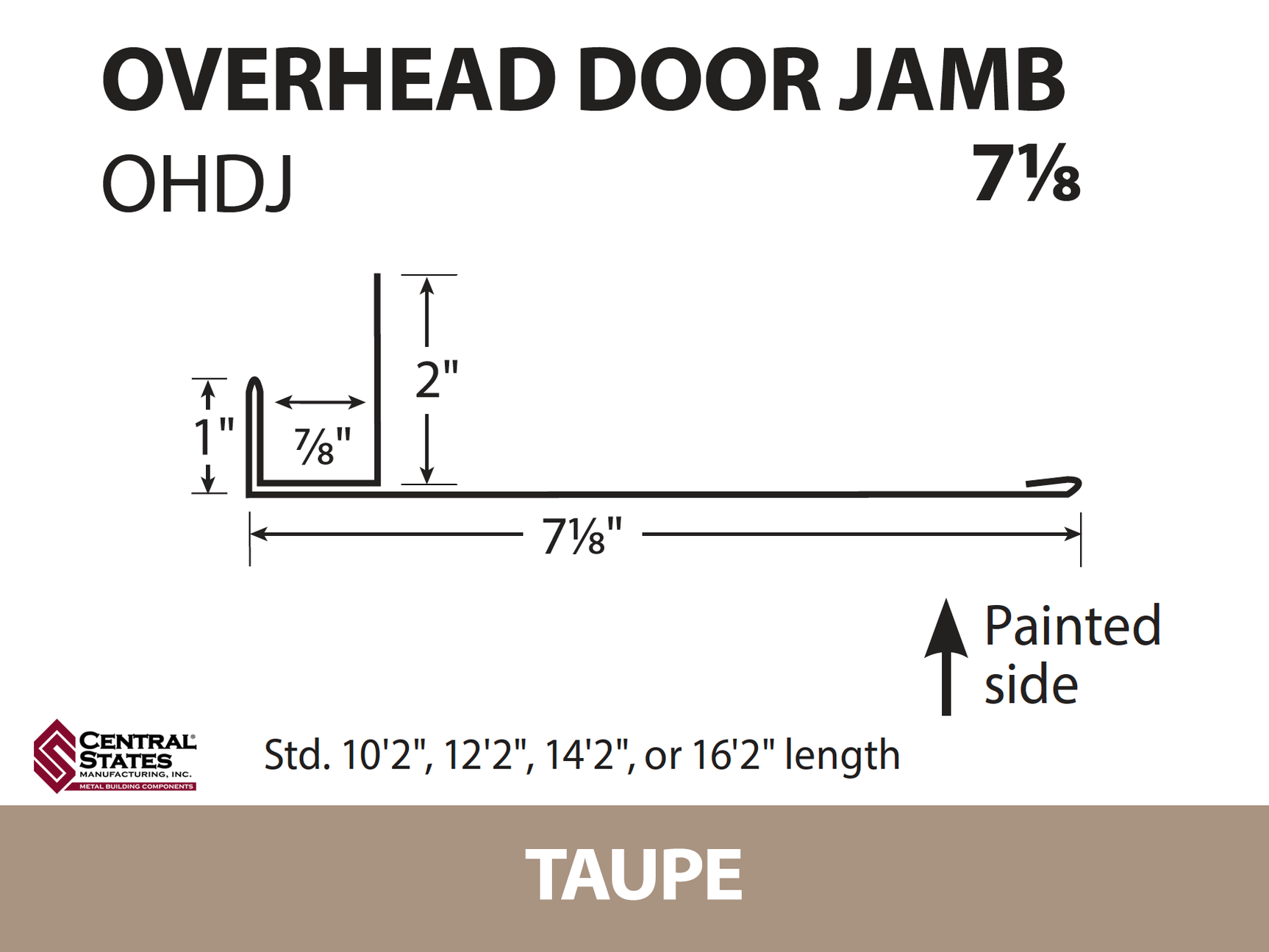 Overhead Door Trim (Multiple Sizes)