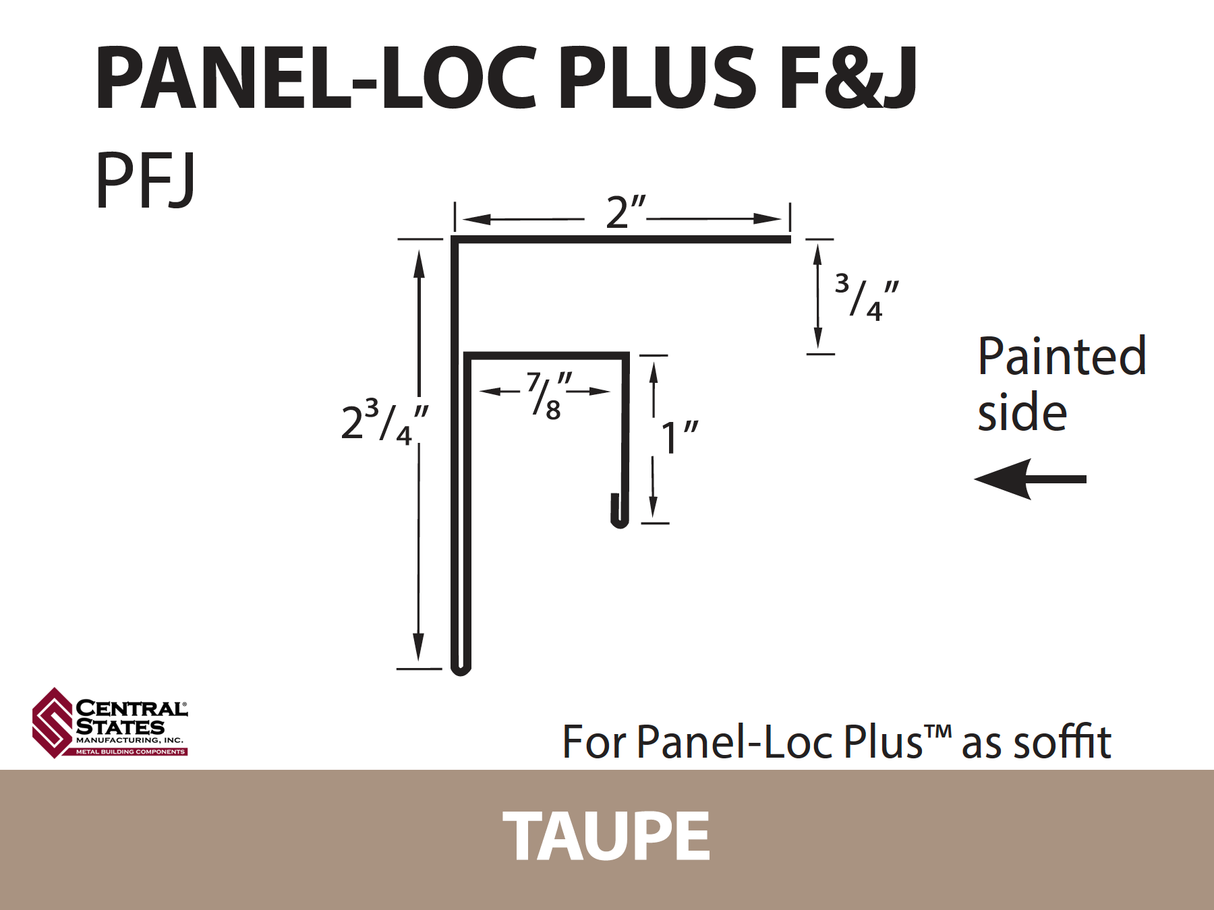Panel-Loc Plus™ C&T Trim 10'2" - 29 ga.