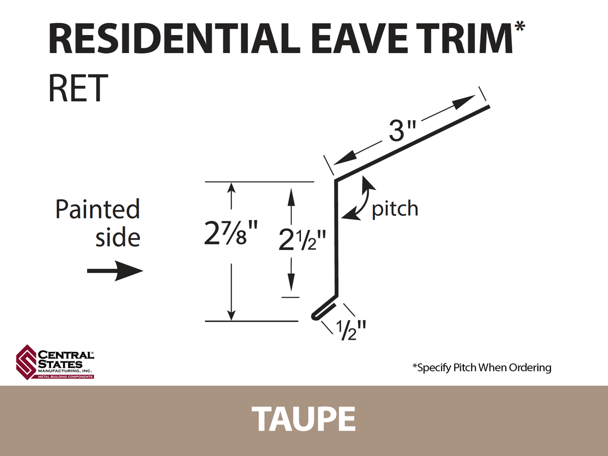 Residential Eave 10'2" - 29 ga.
