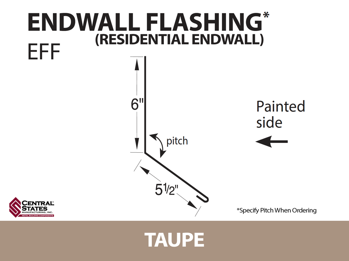 Endwall Flashing - Residential Endwall 10'2" - 29 ga.