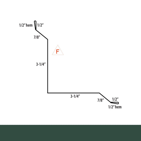 MasterRib® Inside Corner Trim - 29 ga. - 10'2''
