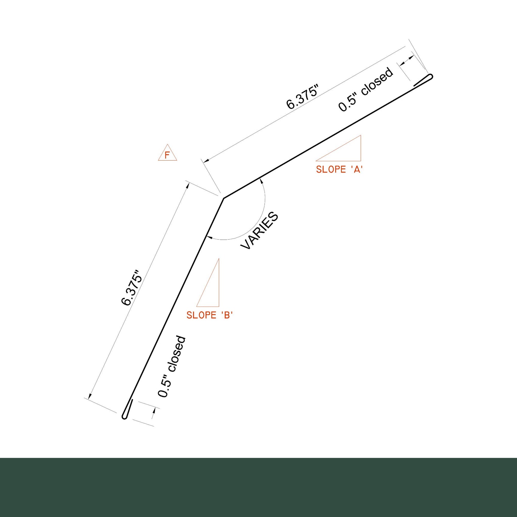 MasterRib® Upper Gambrel Flashing