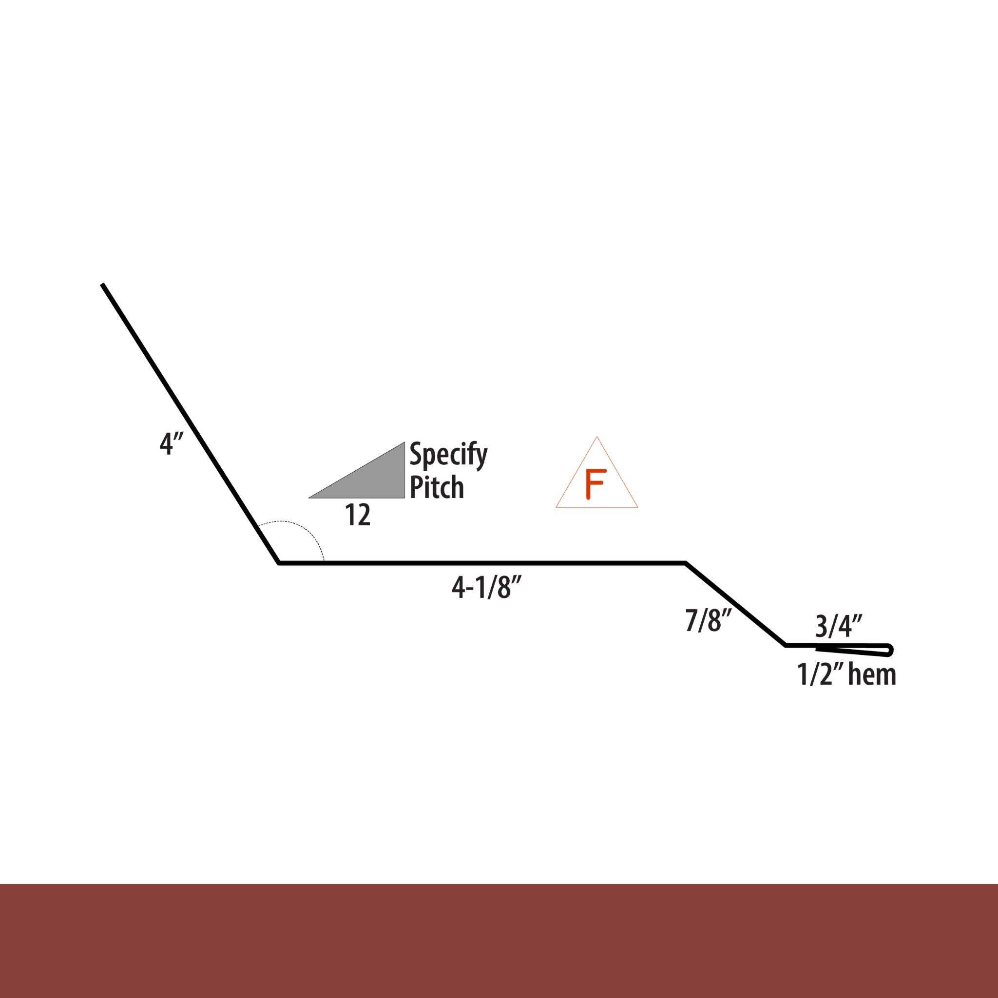 MasterRib® Endwall Flashing - 29 ga.  - 10'2''